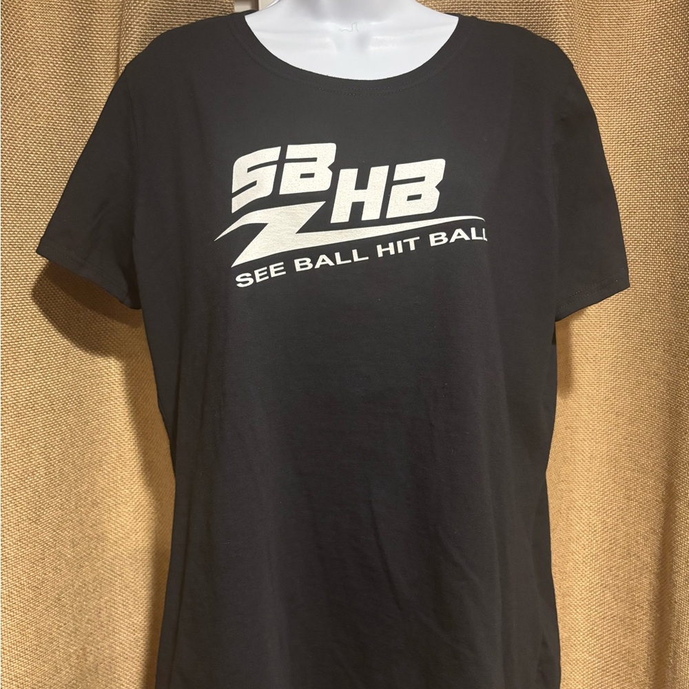 Black Short Sleeve Tee with Graphic Print